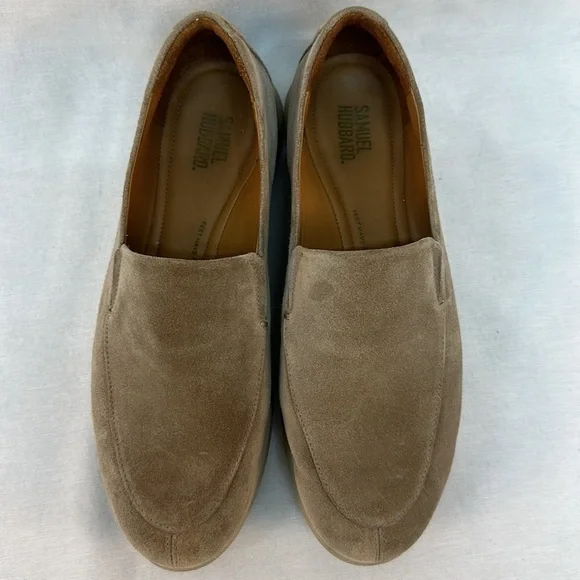 Samuel Hubbard Freedom First Taupe Suede Shoes 9 - Picture 5 of 9